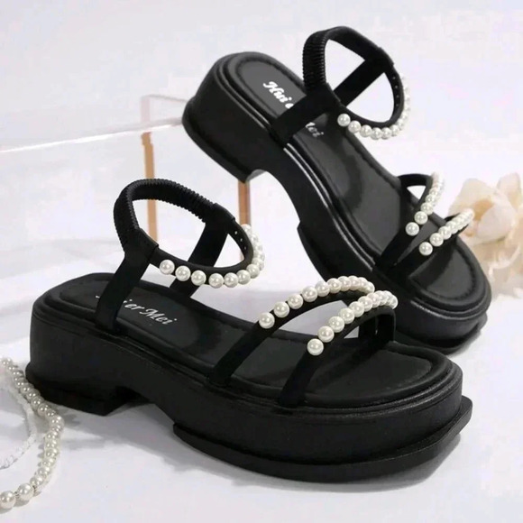 Summer New Women's Wedge Sandals, Fashionable And Versatile With Thick Soles - Picture 4 of 7